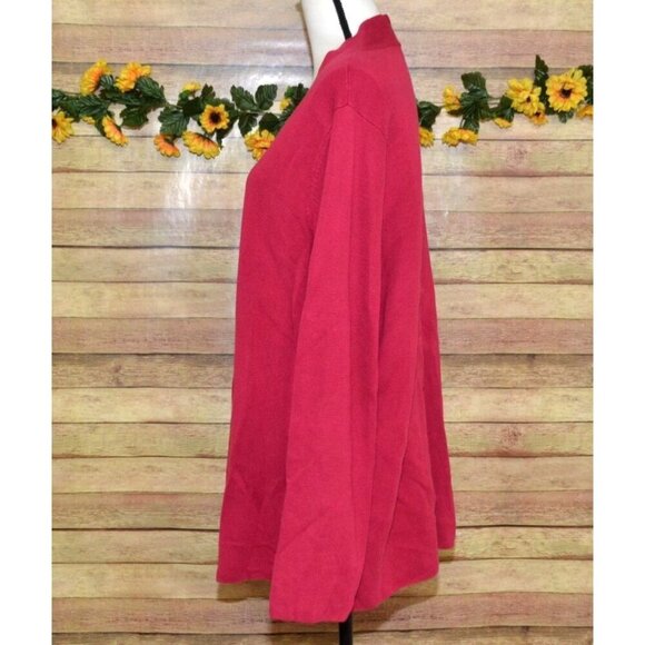 Eileen Fisher Textured Open Front Long Cardigan Sweater Size 2X Tencel Silk - Picture 5 of 9